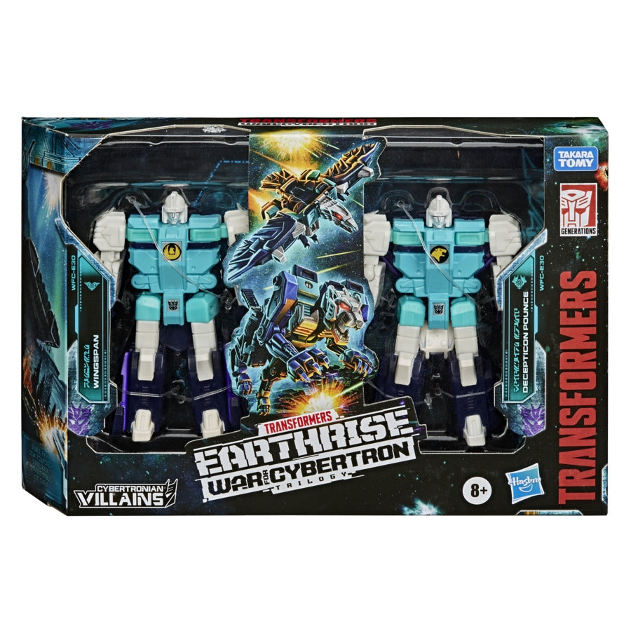 2 Pack Wingspan y Pounce Deluxe Class 14cm War for Cybertron Earthrise