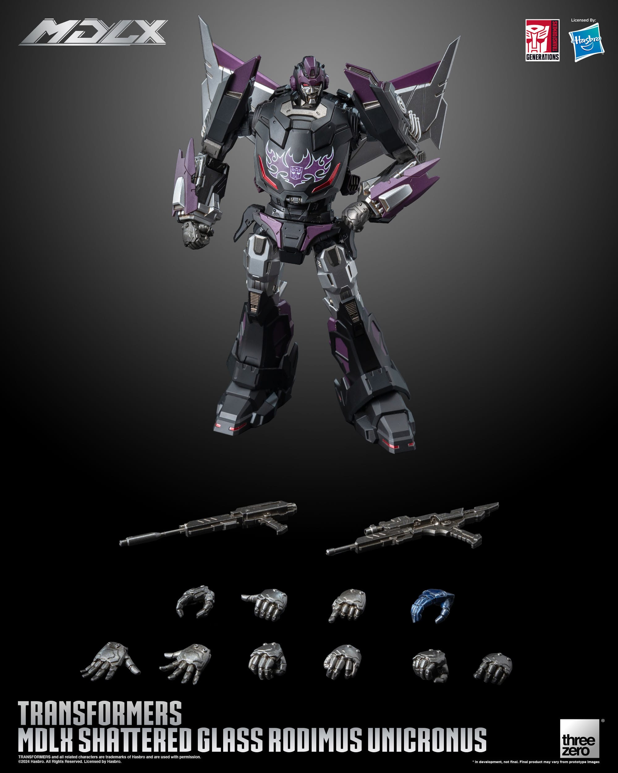 Transformers Figure Threezero Rodimus Unicronus Shattered Glass