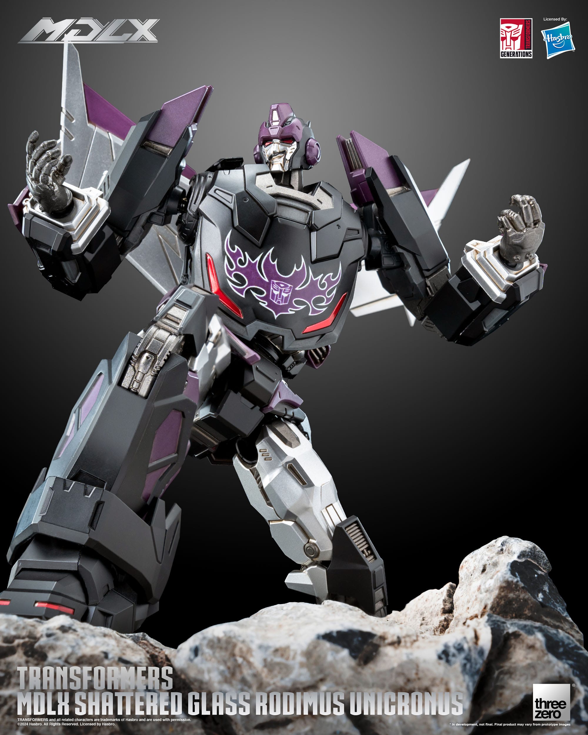 Transformers Figure Threezero Rodimus Unicronus Shattered Glass