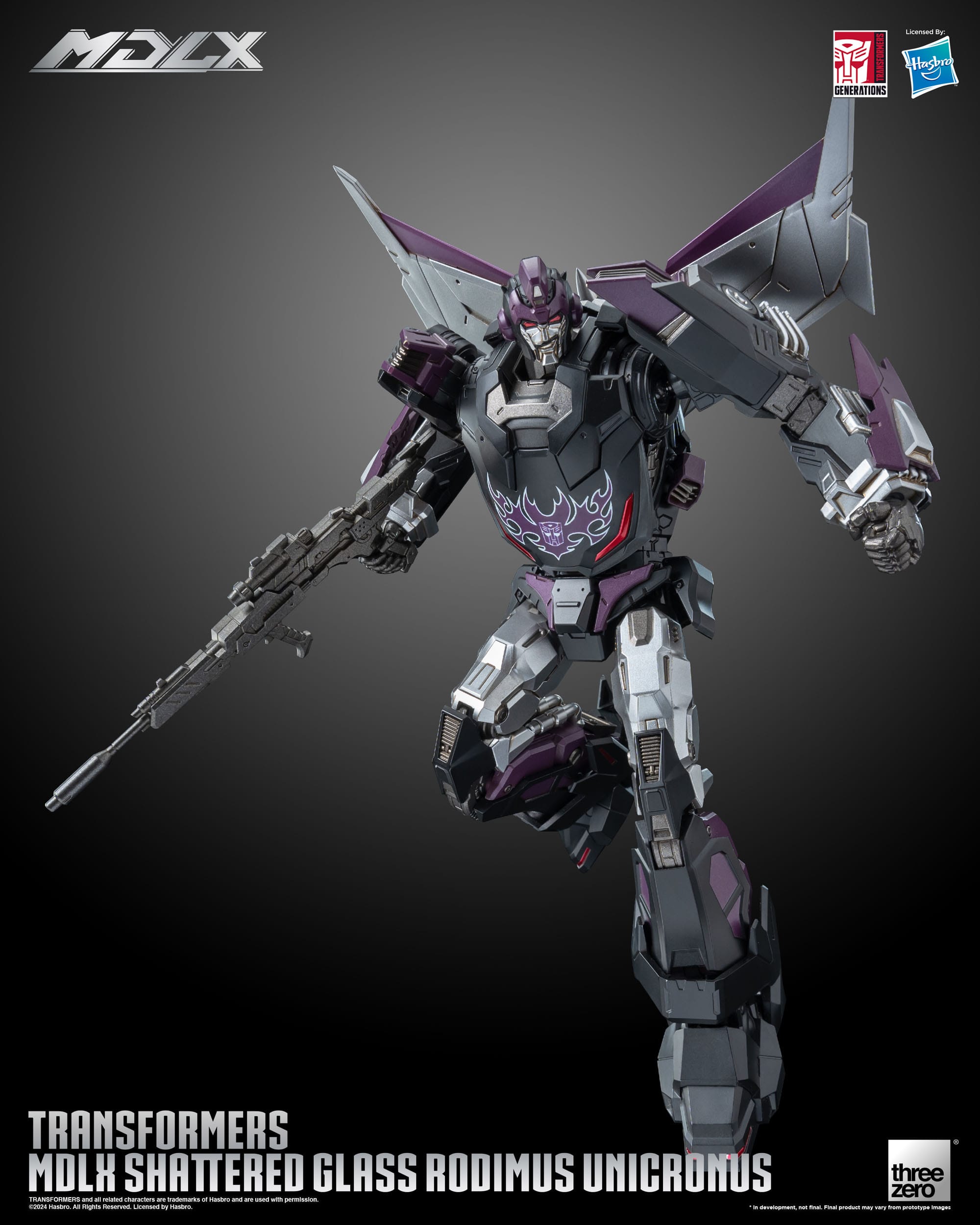 Transformers Figure Threezero Rodimus Unicronus Shattered Glass