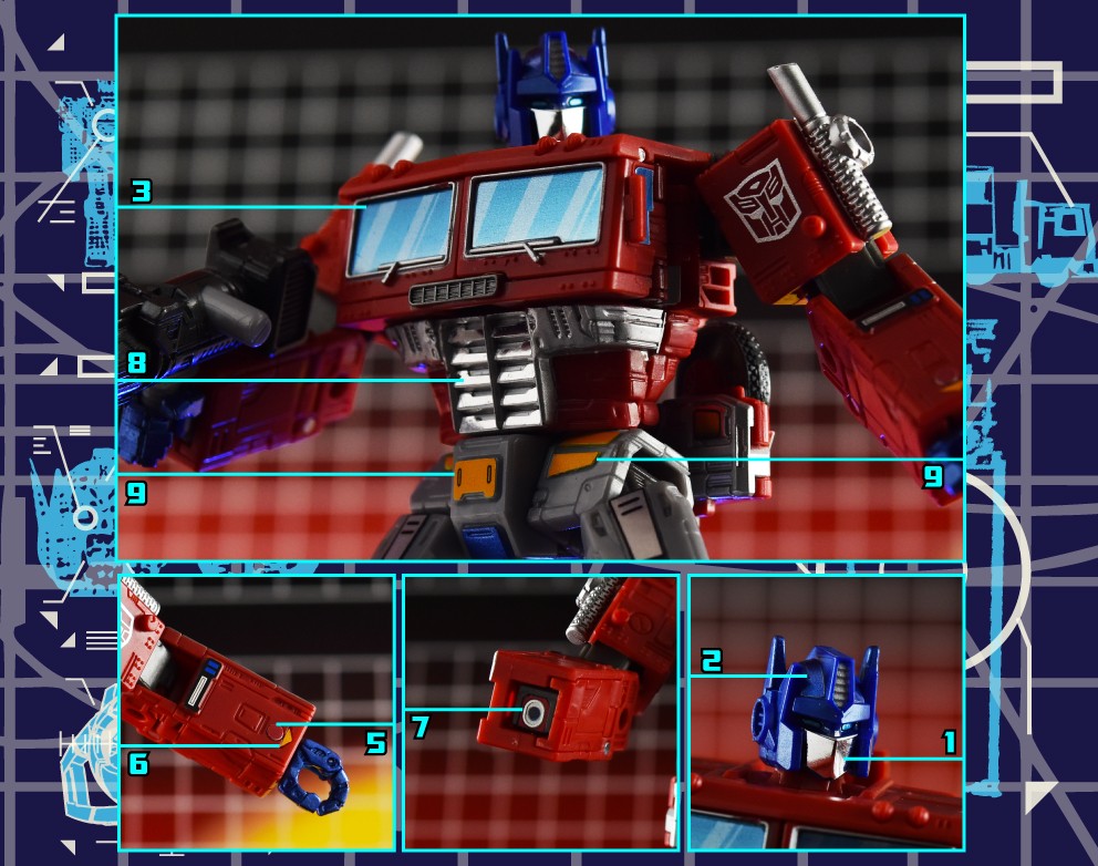 Stickers Pour Optimus Prime Earthrise / Kingdom