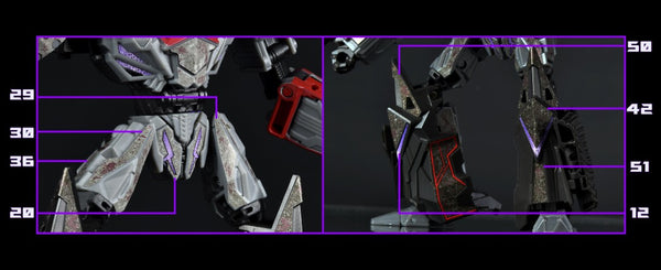 Stickers for Megatron Studio Series Gamer Edition 04
