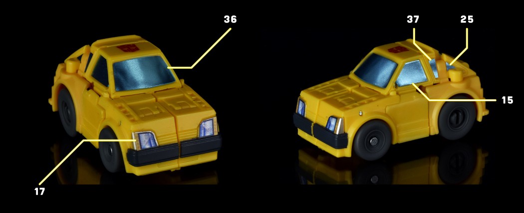 Klistermærker til Optimus Prime og Bumblebee Legacy Evolution