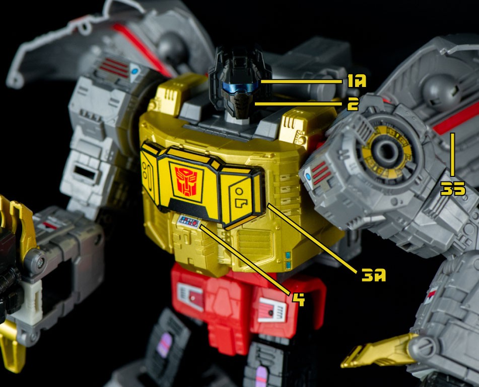 Stickers Pour Grimlock Studio Series 86