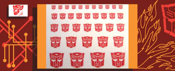 Stickers Emblêmes Autobots fond transparent ToyHax