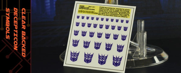 Decepticons Embleme Aufkleber transparenter Hintergrund ToyHax