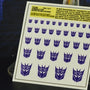 Stickers Emblêmes Décepticons fond transparent ToyHax