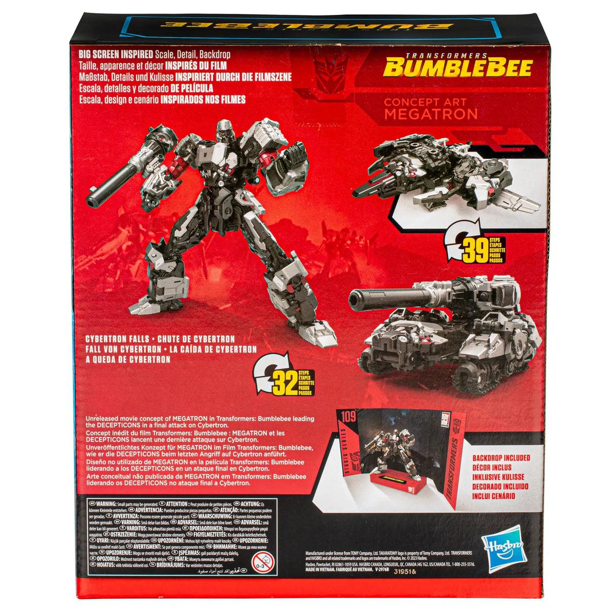 Konzeptkunst Megatron Leader Klasse 21,6cm Transformers Studio Series Bumblebee 109