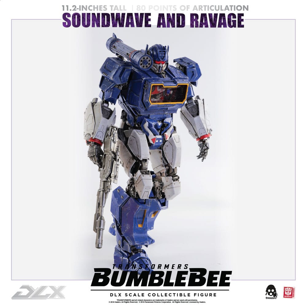 Transformers Figure Threezero Soundwave Bumblebee Movie DLX