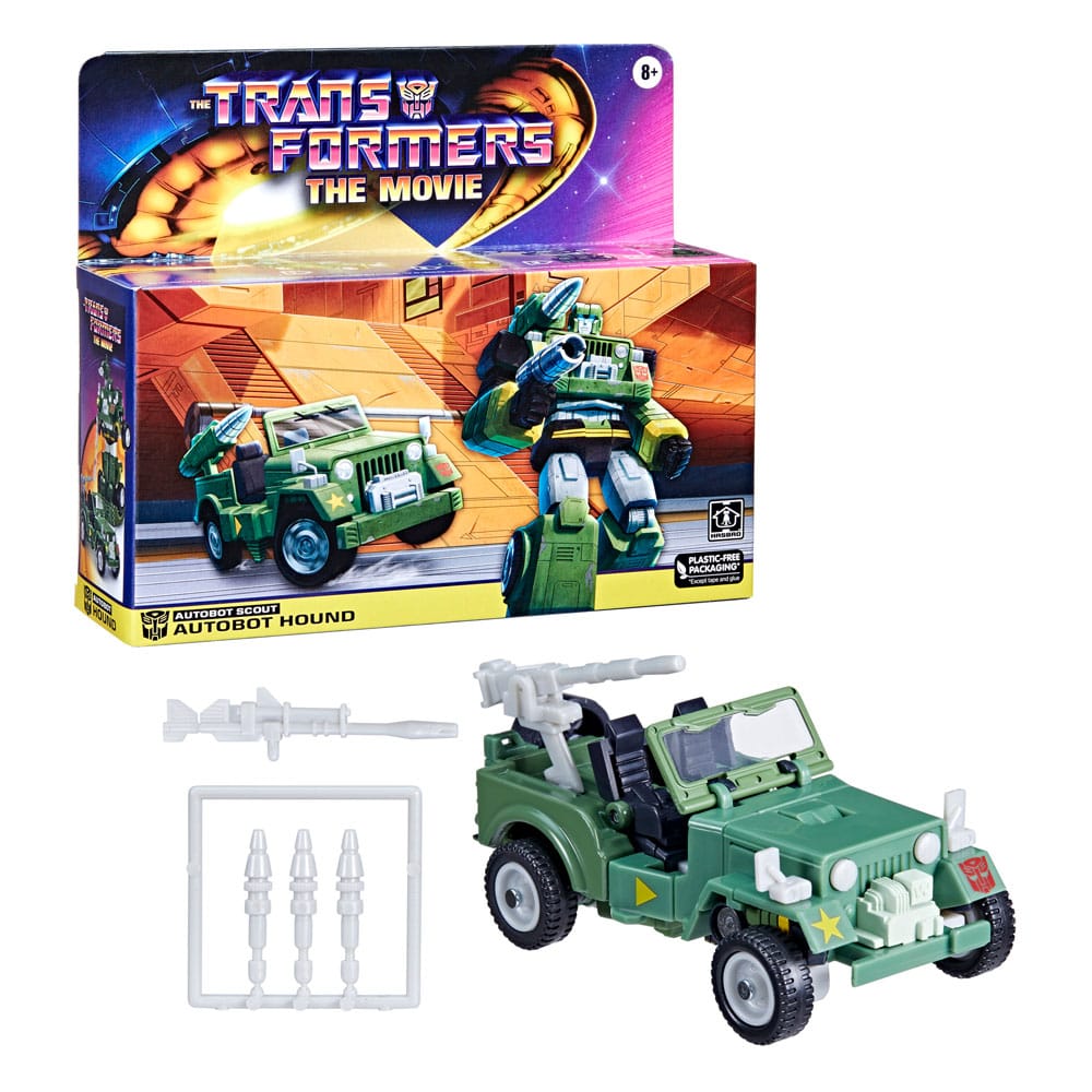 Retro Autobot Hound Die Transformers: Der Film Figur 14 cm