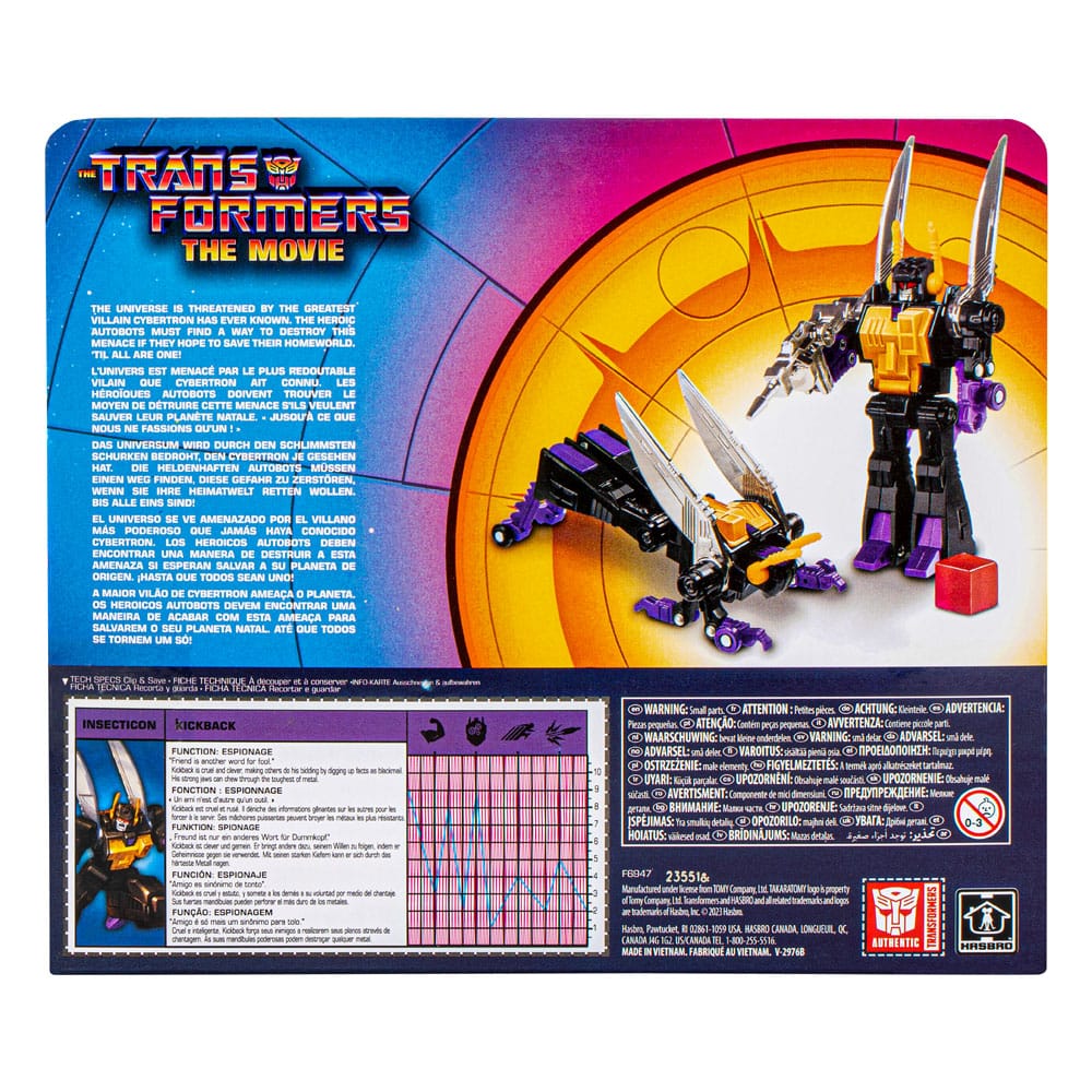 Retro Kickback Die Transformers: Der Film Figur 14 cm